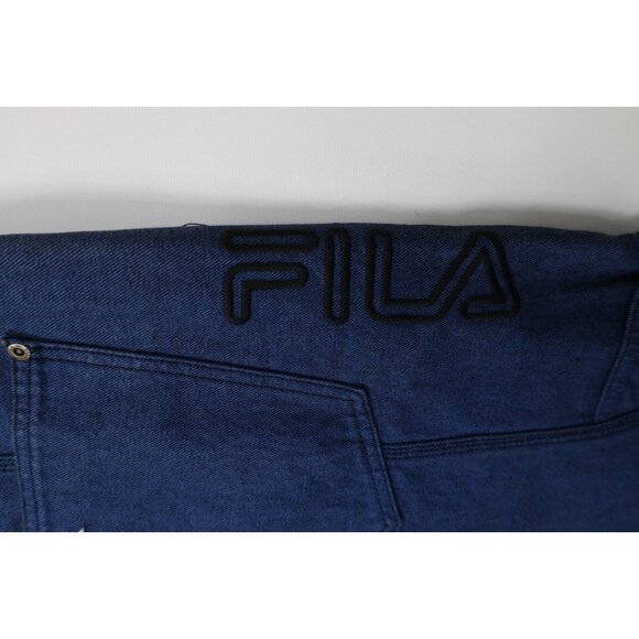 Deadstock Vintage 90s Fila Mens 42x36 Spell Out Baggy Wide Leg Skateboard Jeans - Picture 13 of 14
